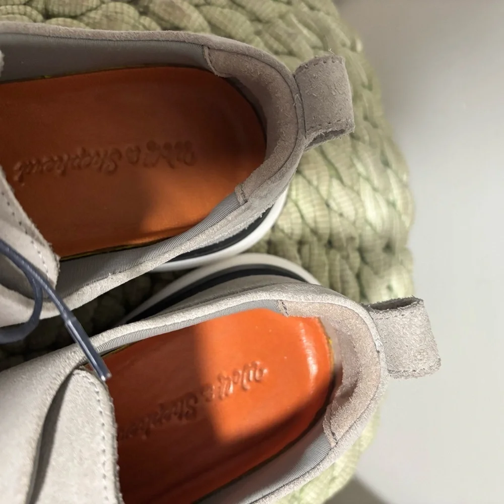 NEW Wolf & Shepherd Crossover Grey Suede  Longwing Lace Up Oxford